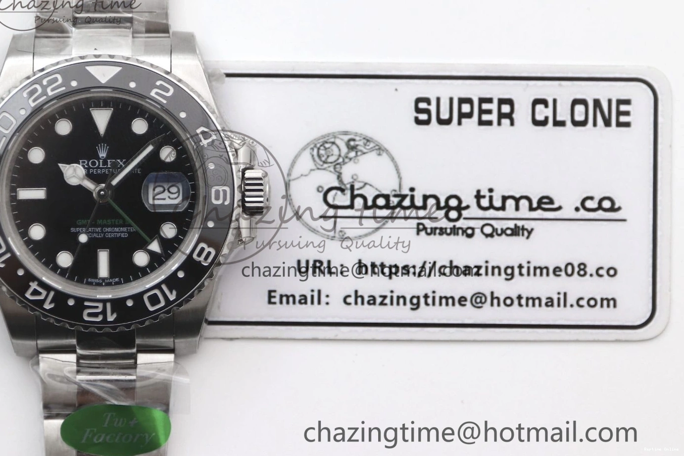0215 Tailored GMT Master II 116710 LN 904L SS TW+ Best Edition on Oyster Bracelet VR3186 CHS 1980
